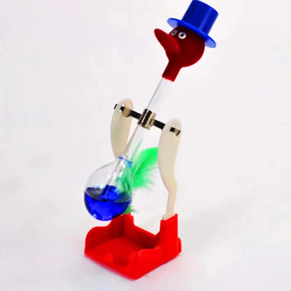 Drinking Bird Toy Liquid Drinking Glass Lucky Duck Bobbing Desk Decor Kids Toys