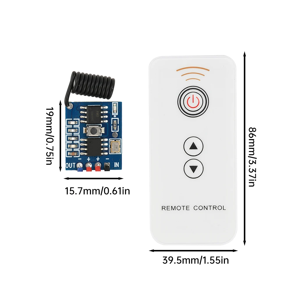 40W LED Switch Module-DC3.3-24V Explosion Flash Dimming Breathing Light 5V/12V Miniature Remote Control Home Automation