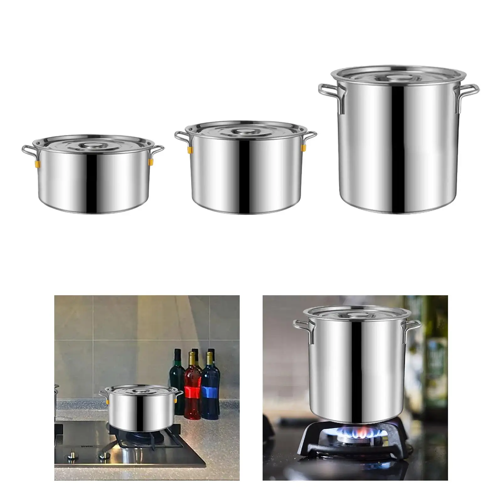 Cater Stew Soup Boiling Pan Suitable for All Stoves Easy to Clean Multipurpose