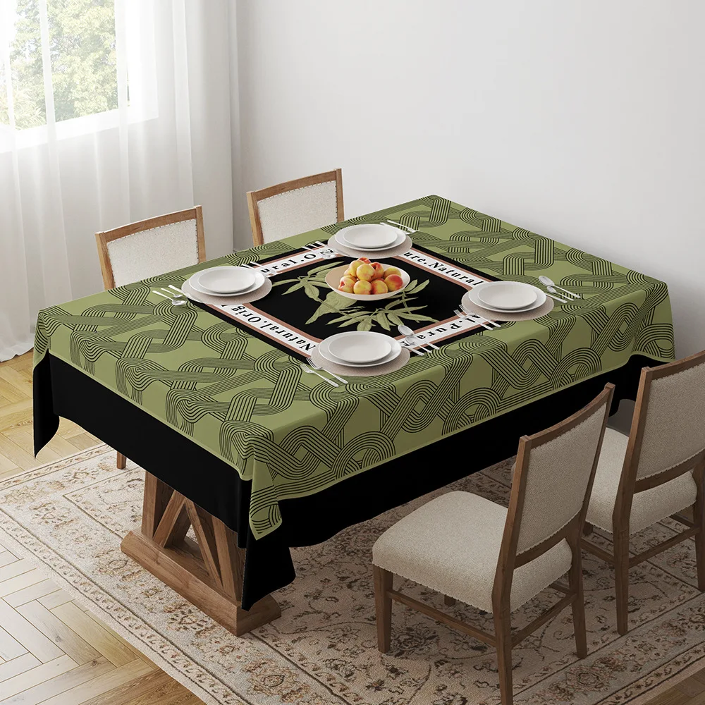 

Dining Table Geometric Dining Simple Coffee Table Decorative Desk Decorative Table Towel Square Tablecloth
