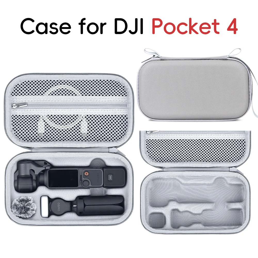 Étui de transport pour DJI Pocket 4 - Sac de rangement haute capacité
