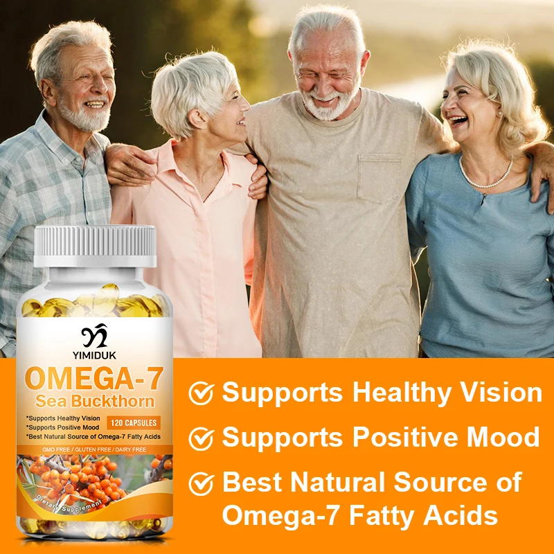 Sea buckthorn oil blend complete omega-7 supports skin immunity digestive & liver health