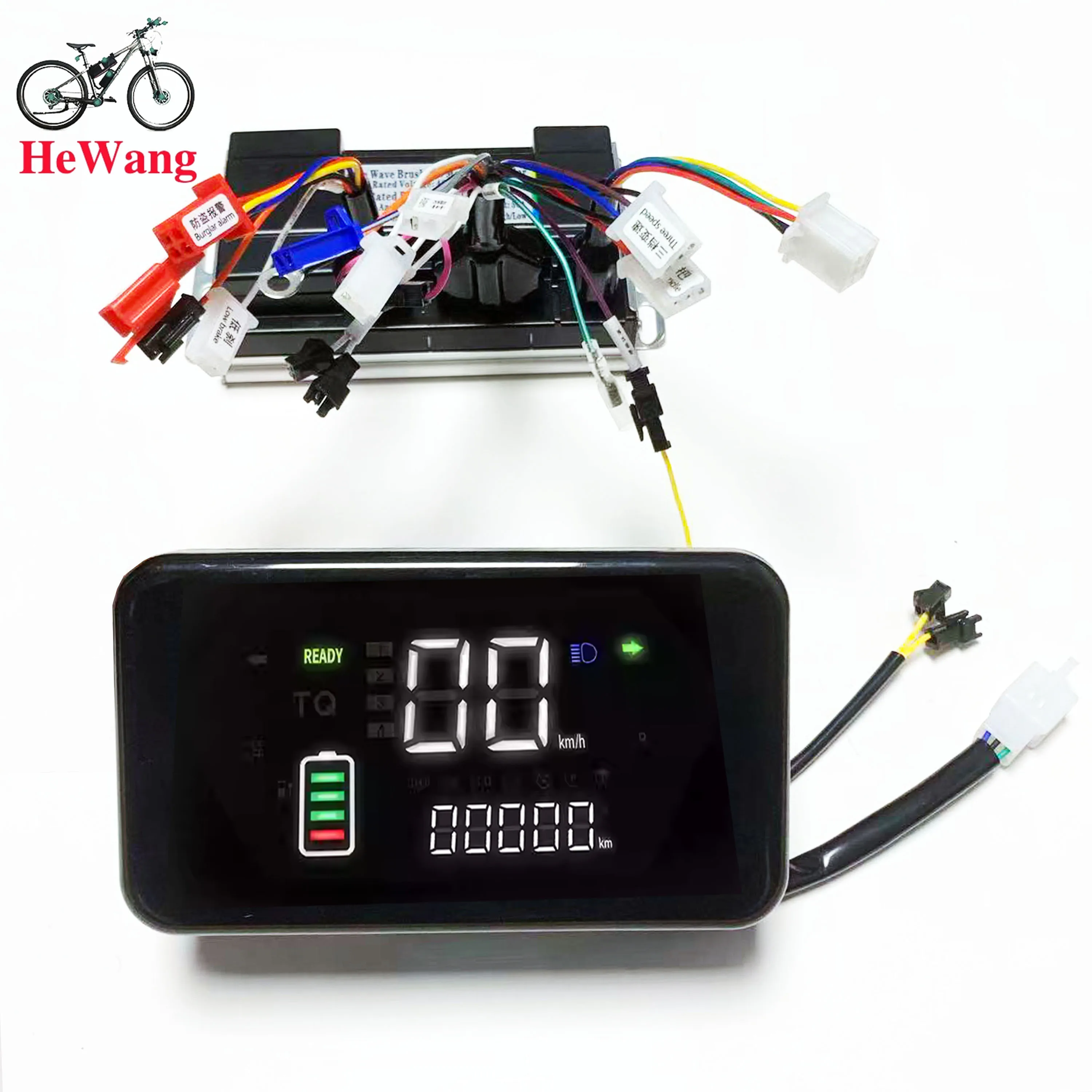 Sine wave 50A 3000W brushless motor controller + 3-speed adjustable throttle + L