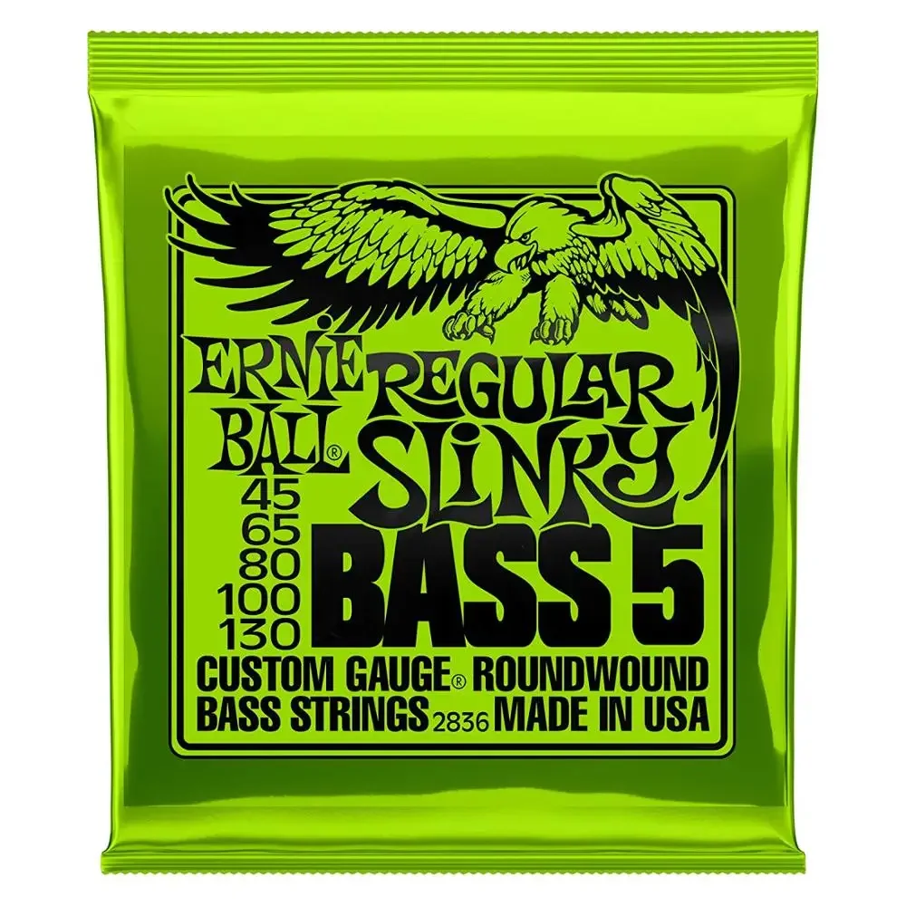 

1 компл., электрические струны Ernie Ball с длинной шкалой и никелевой круглой обмоткой, 4 струны, 5 струн