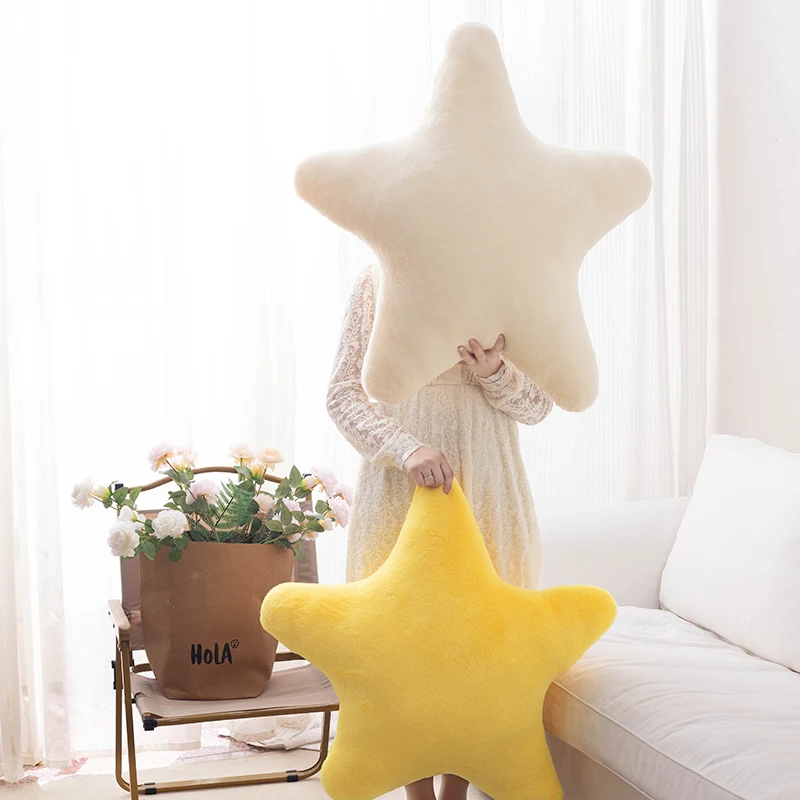 Star Throw Pillow Plush Doll Toy Super Soft Sleeping Pillow Sofa Cushion Bedroom Ornaments Office Girl Birthday Gift