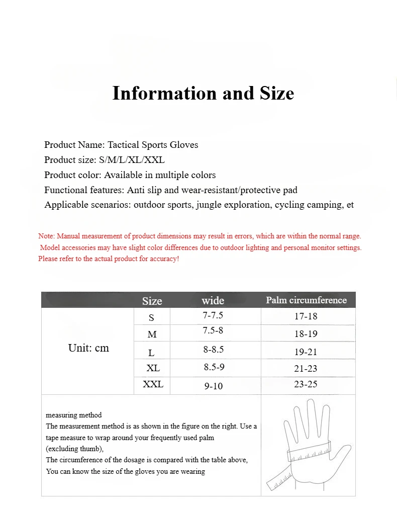 Hunting Gloves Men Women Half Finger Outdoor Mountaineering Cycling