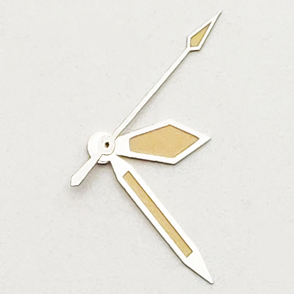 Luminous Silver and Yellow Watch Hands Set