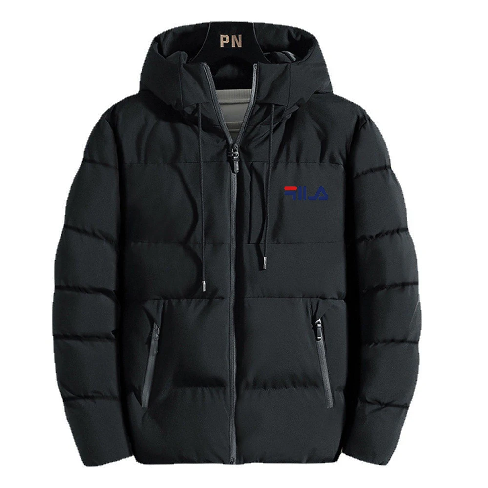 Nei Daunenjacke fir Männer, verdickte Wanter-Outdoor-Fräizäit, Kapuzen-Gezäite-Warm-Kottengjacke_voghion.com