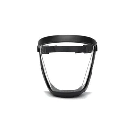 High - Transparency Black Protective Face Shield - Dust and Splash Resistant, Ideal for Outdoor Sports and Activities (Black)
