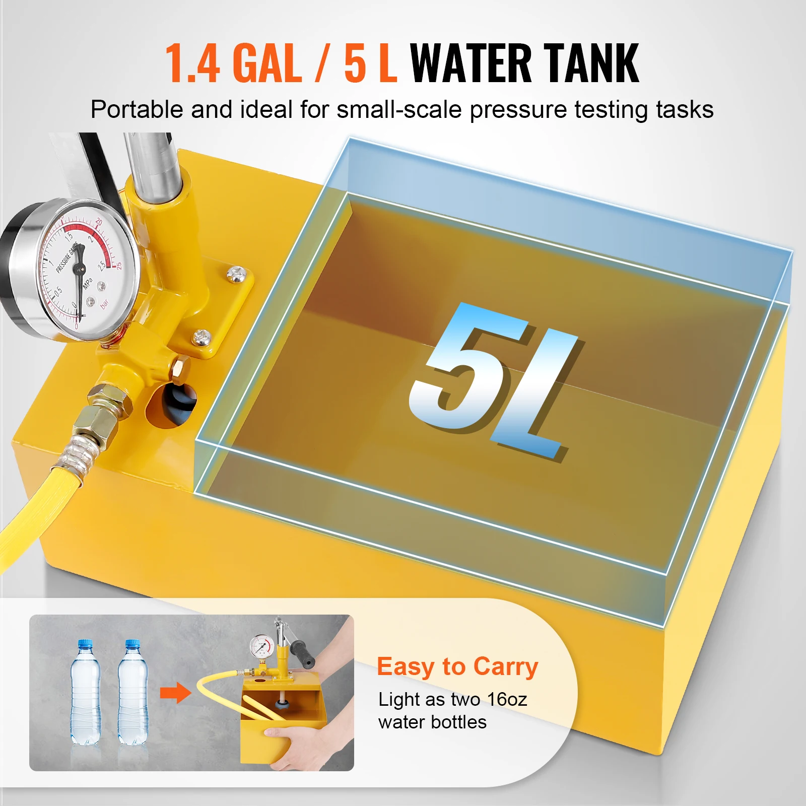 Manual Hydraulic Pressure Test Pump Kit for Pipeline