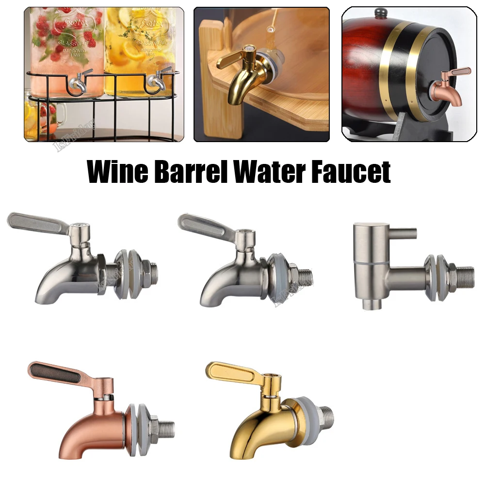 

Stainless Steel Water Dispenser Spigot Faucet Thread Dia Nozzle For Sink Faucet Bottle Tap Dispenser Wine Barrel Water Faucet