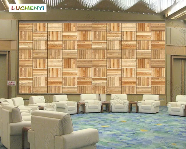Papel de parede custom wood grain material 3d wallpaper mural, living room tv wall bedroom wallpaper home decor