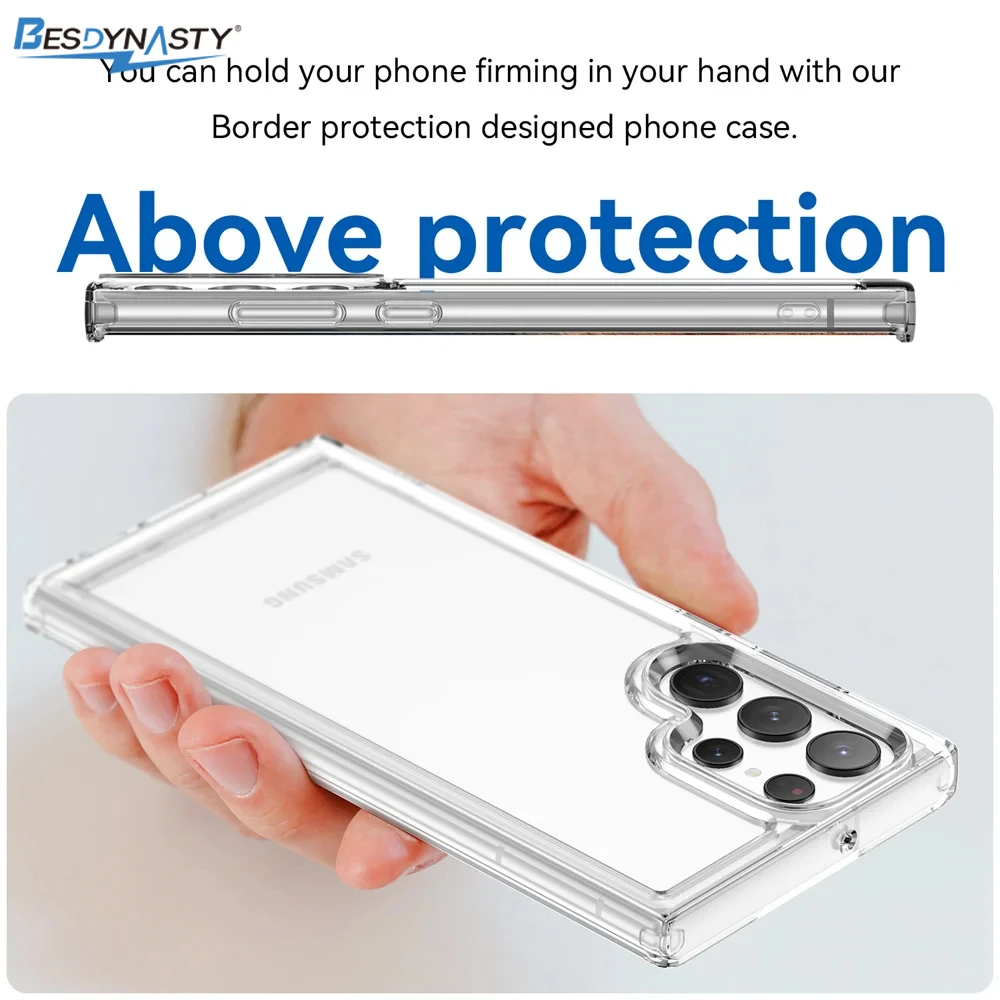 Durable Transparent Shockproof Phone Case with Soft Cover Design