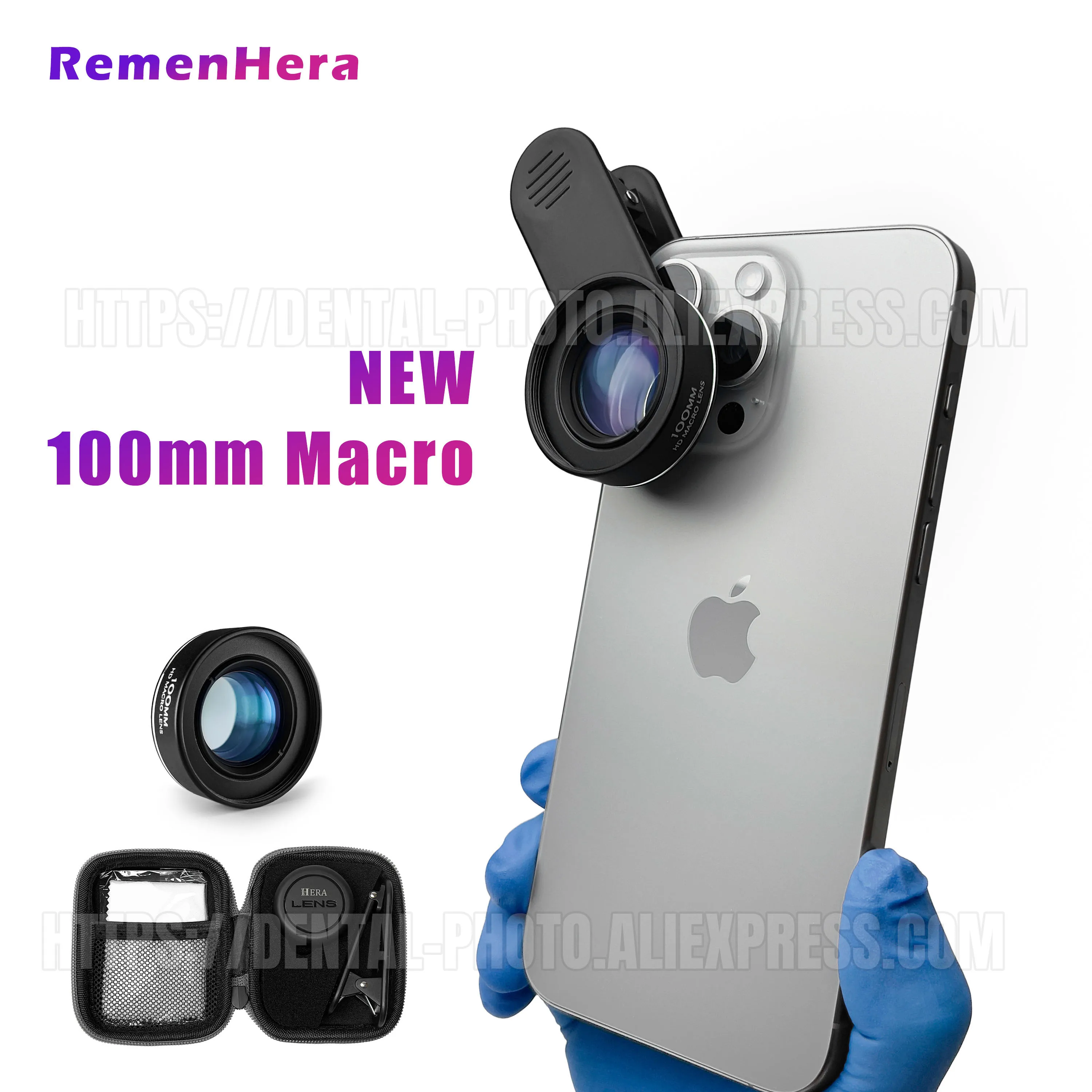 100mm Macro Lens for Smartphone HD Camera Lens Dental Nail Eye