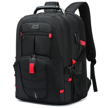 Zaino di grande capacità Zaino casual portatile da uomo da 30 litri Scomparti multipli Design antifurto Borsa per laptop Zaino con cerniera