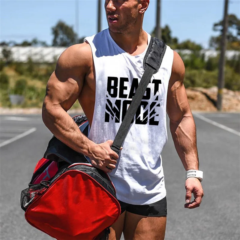 

New Mens Sporting Clothing Gym Casual Tank Top Muscle Sleeveless Running Workout Bodybuilding Training Fashion Fitness Singlets