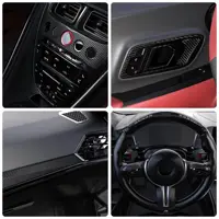 1-20m Nano Carbon Fiber Car Body Sticker Door Mirror 3D Tape Protector Strip DIY Protection Protective Film Waterproof Adhesive 5
