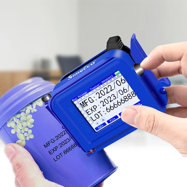 Mini imprimante à jet d'encre Portable, Machine de codage d'étiquettes,  Date de Production, code