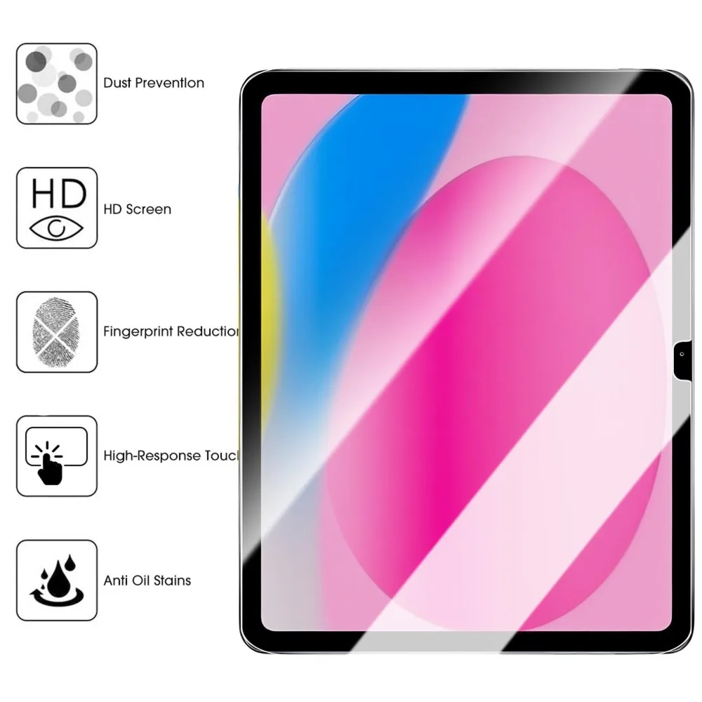 Enhanced Tempered Glass Screen Protector with Easy Installation Kit – Bubble & Dust Free, HD Clear