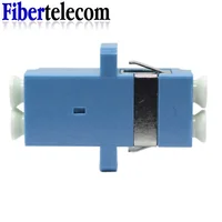 Fiber optical Flange Coupler LC-LC Duplex Coupler Connector Single Mode Plastic duplex optical fiber adapter LC UPC 2