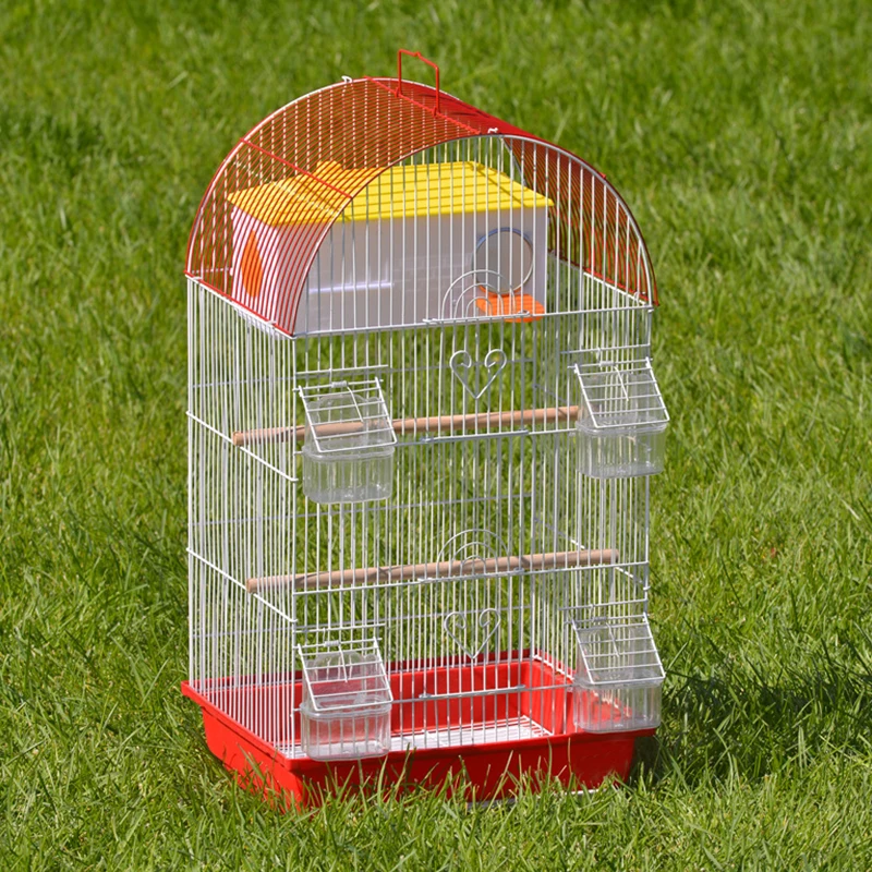 

Factory Custom Pet budgerigar Bird Cage Collapsible Metal Carriers All Breeding Birds Parrot Large Medium Small Cages For Sale