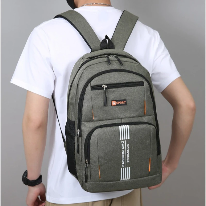 Men's Backpack New Business Commuter Backpack Lightweight Multi-Pocket Leisure Travel Backpack - 6