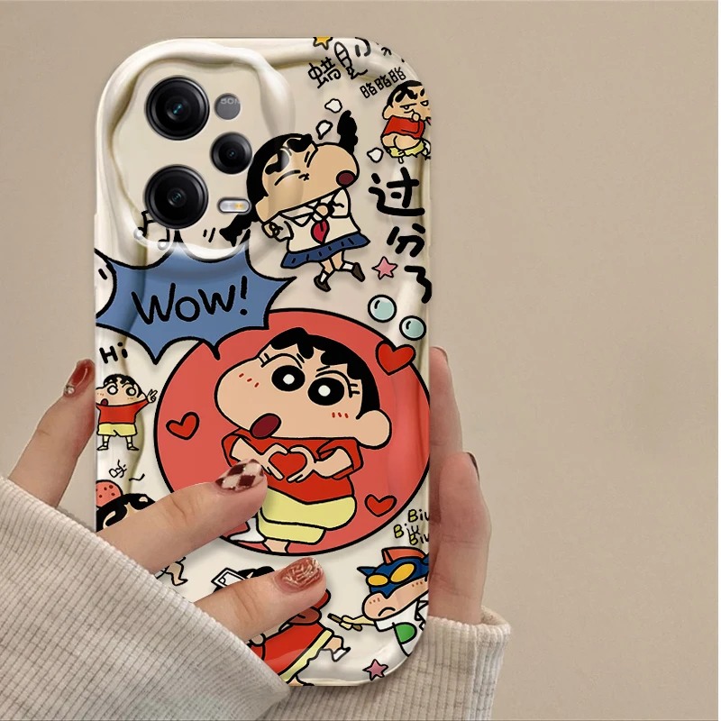 かわいい C-クレヨン S-しんちゃんケース Xiaomi Redmi 注 13 12 プロ