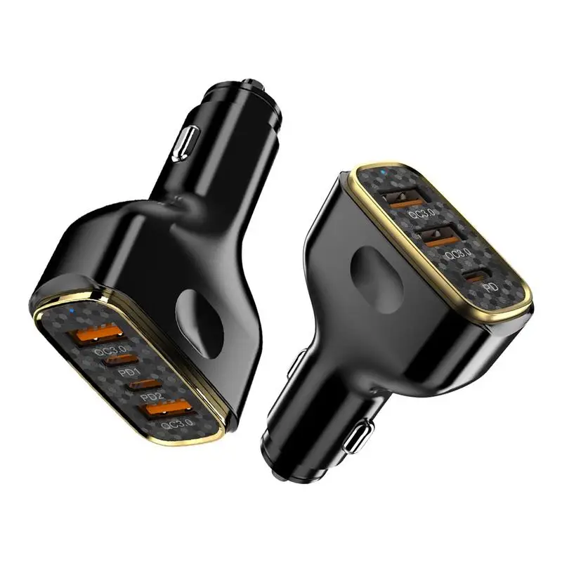 

Автомобильное зарядное устройство с USB-портом, 80 Вт, 4 порта