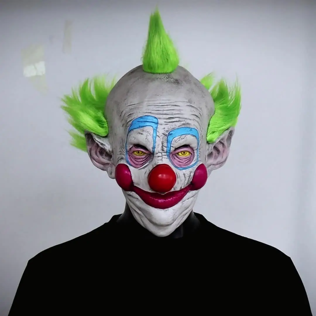 Klowns máscara de payaso de demonio del espacio exterior, casco de látex,  Cosplay del Joker, accesorios de disfraz para fiesta de Halloween,  Carnaval, Purim - AliExpress, image size:1080x1080