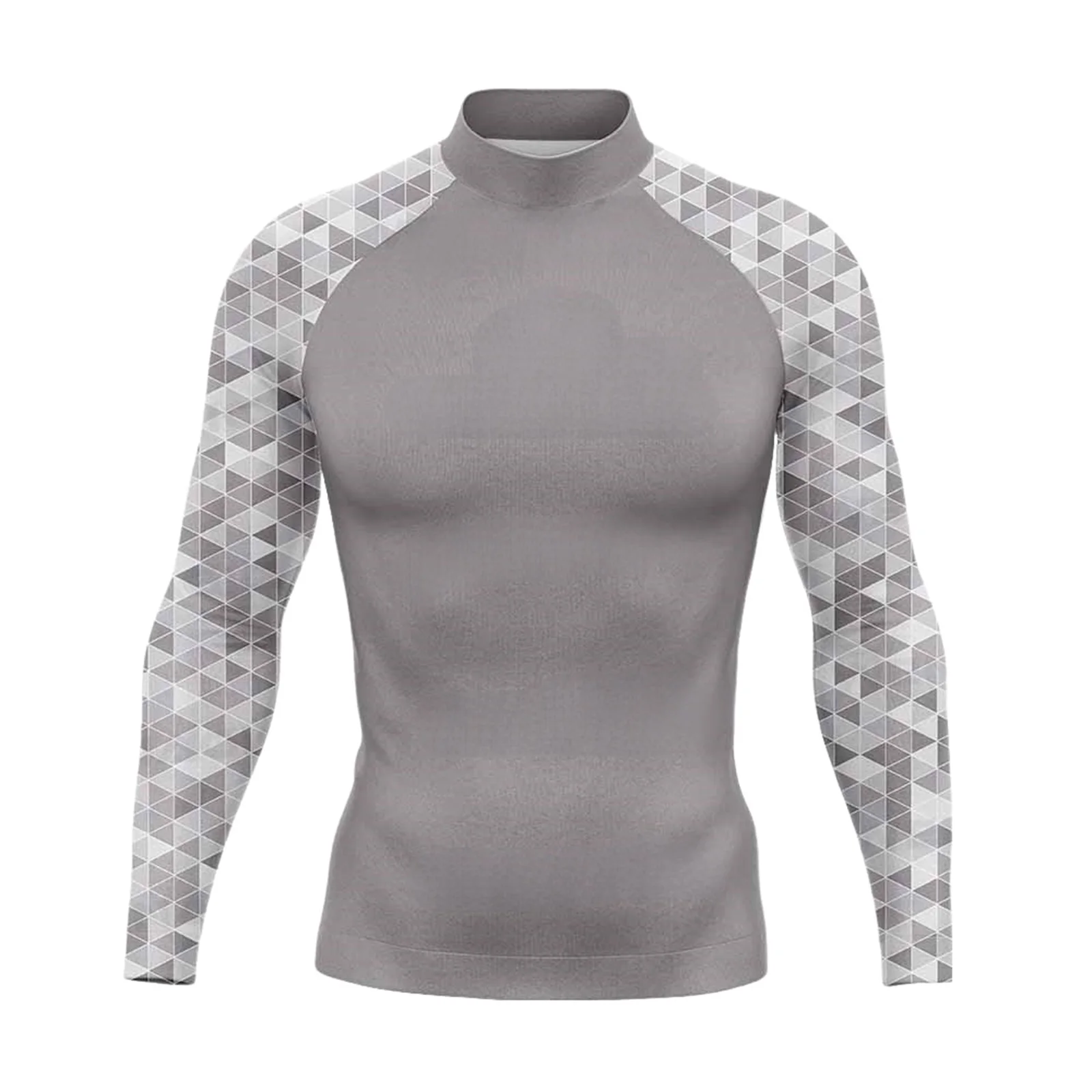 Summer Funny Beach Surfing Swimsuit Men's Simming T-shirts UV Protection Swimwear Rash Guards Long Sleeve Surf Sports Tops
