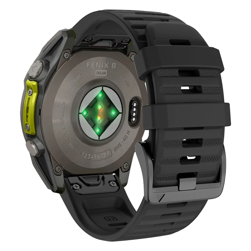 Silicone Strap Bracelet for Garmin Watch - 22mm/26mm Watch Band