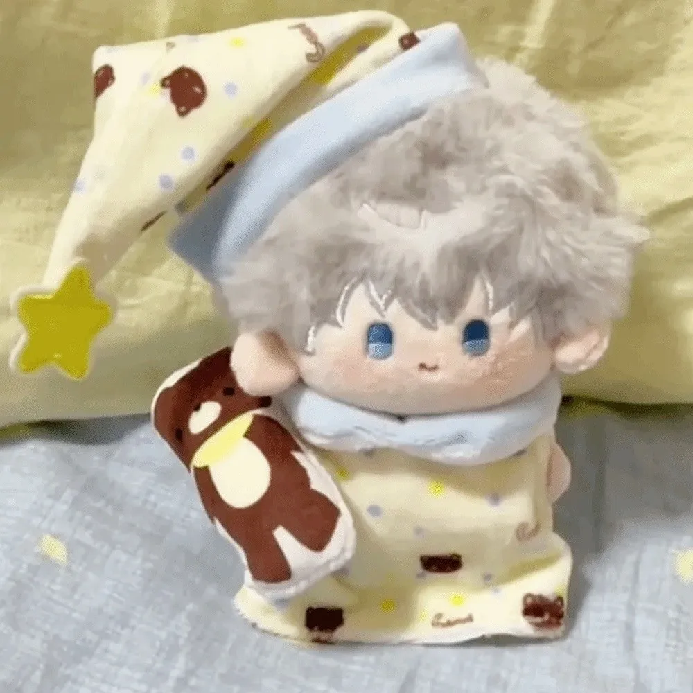 1 set Sleepwear 10cm Cotton Doll Clothes Star Hat Night Dress Cotton Doll's Clothes Set Mini Cute 10cm Doll Clothes