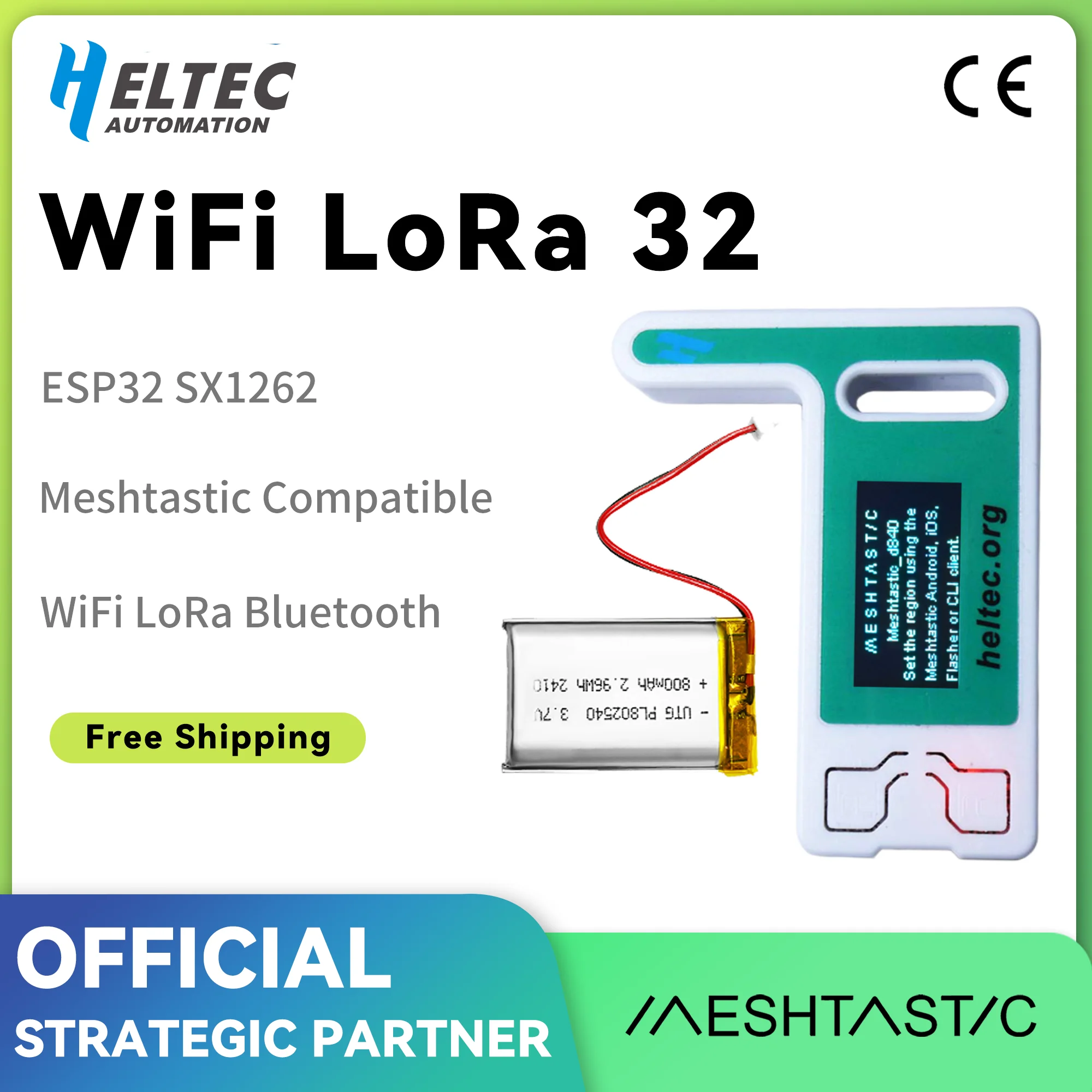 Heltec WiFi BLE Meshtastic LoRa 32 V3 ESP32 SX1262 Dev-board With