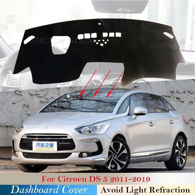 

Защитная накладка на приборную панель для Citroen DS5 2011 ~ 2019, автомобильные аксессуары, детская плата 5 2015 2016 2017 2018