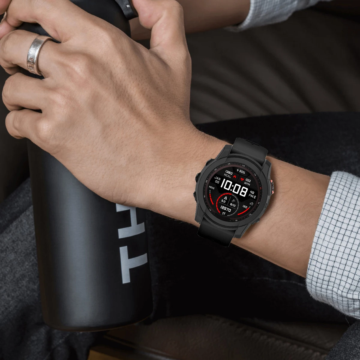Durable TPU Anti-Fall Soft Silicone Protective Watch Cover Shell for Garmin Fenix, Enduro, and Tactix Series