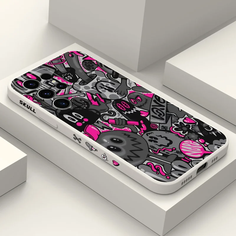 Rose Skull Design Phone Case Cover