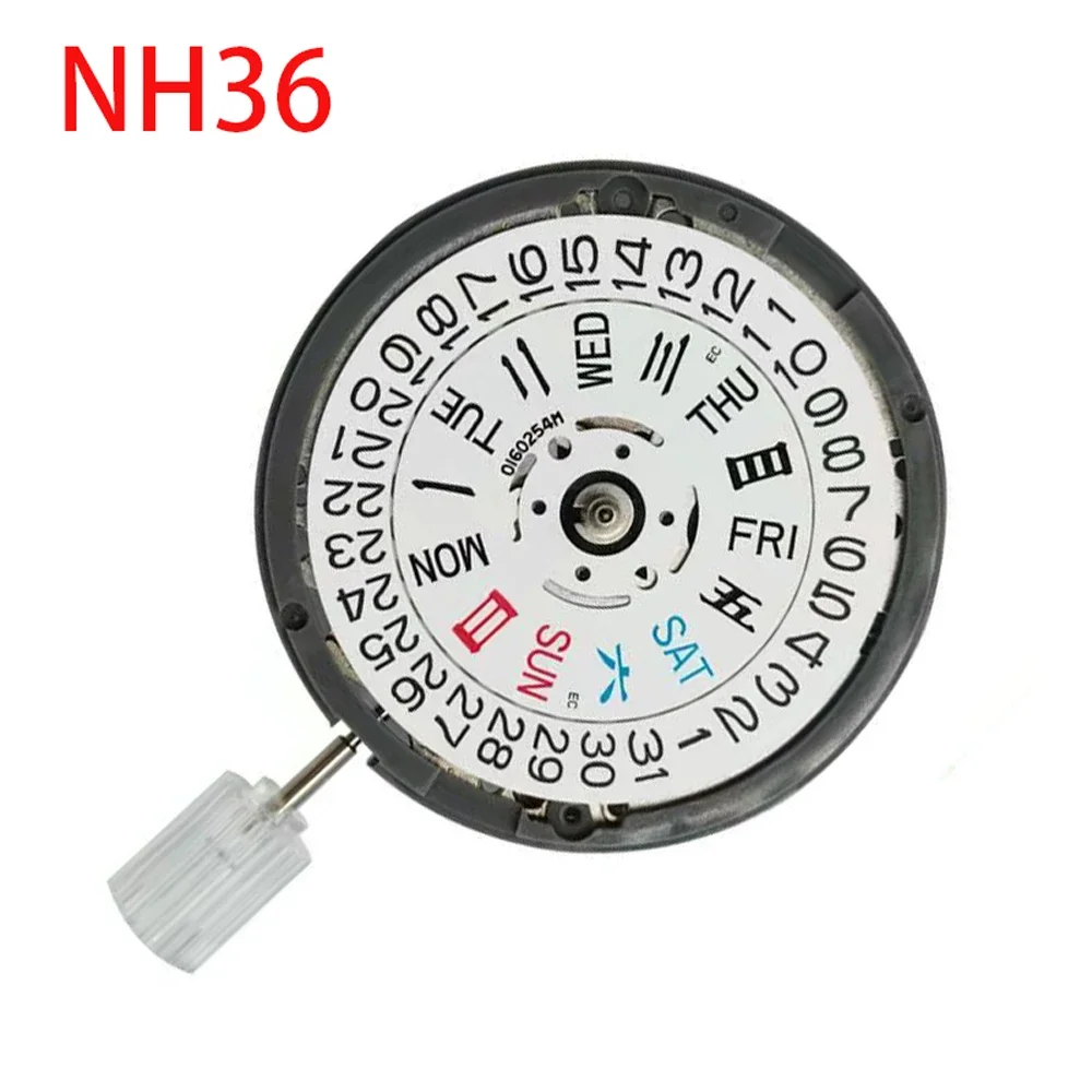 Mechanical Watch Movement Japan Genuine NH36A Automatic Movement 24 Jewels NH36 4R36A Modified Watch Parts