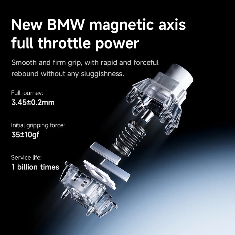 MCHOSE ACE68 V2 게이밍 키보드 TTC 홀 센서 0.001mm 8KHz 폴링 레이트 256k 스캔 레이트 0.008ms 초저지연 유선 키보드