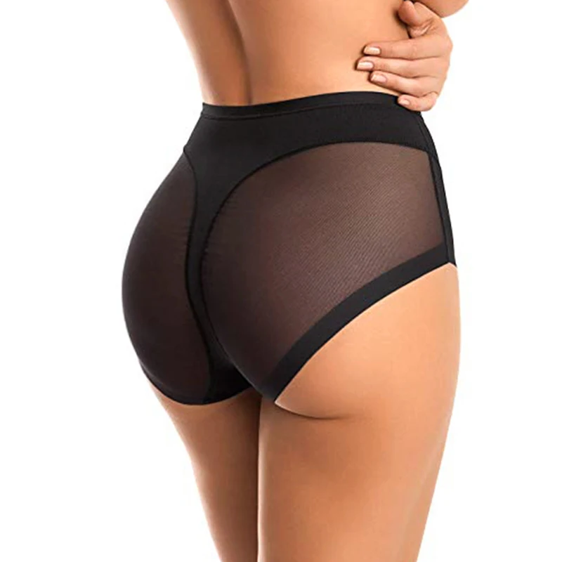 Atmungsaktive Mesh Dessous Körper Gestaltung Höschen Weibliche Hosen Hohe Elastische Kontrolle Kurze Abnehmen Bauch Shaper Unterwäsche_voghion.com