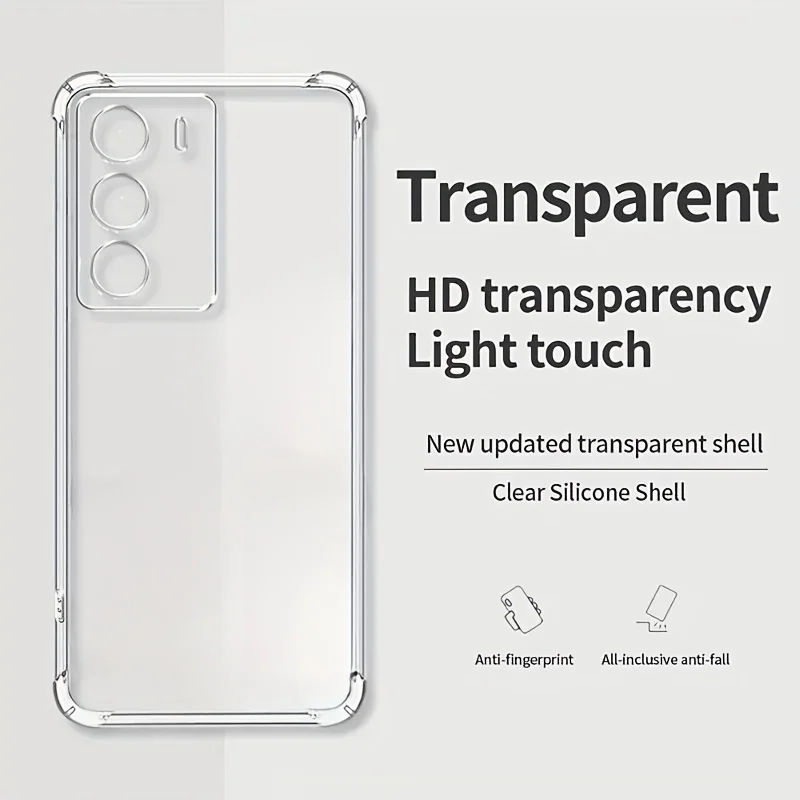Transparent Soft TPU Silicone Phone Case - Clear Back Cover