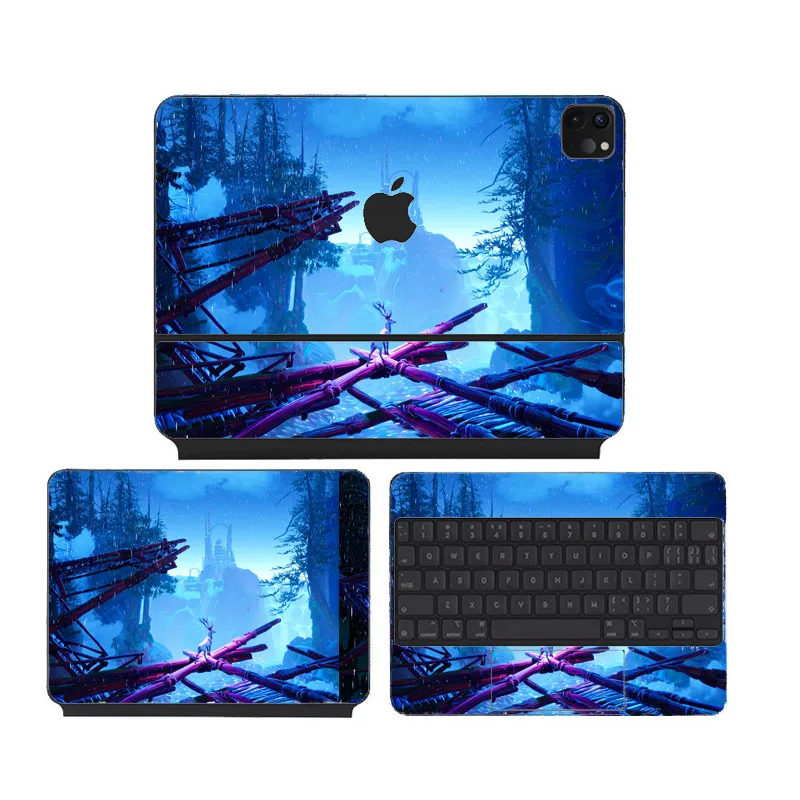 DIY 3D Print Vinyl Decal Sticker Skin Cover For Magic Keyboard Folio For Ipad Pro 11 12.9 inch Protector Film