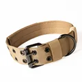 Khaki dog collar