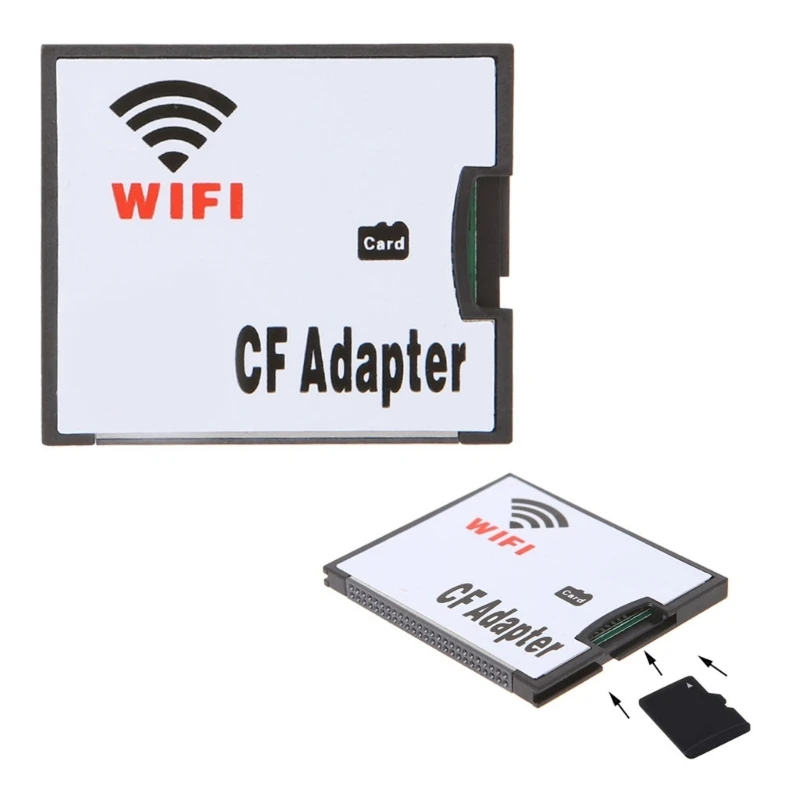 CG Compatible for Nikon Cannon Camera Extreme Wireless WiFi SDHC SDXC Card Slot to CF Type I Compact Flash Memory Card Adap