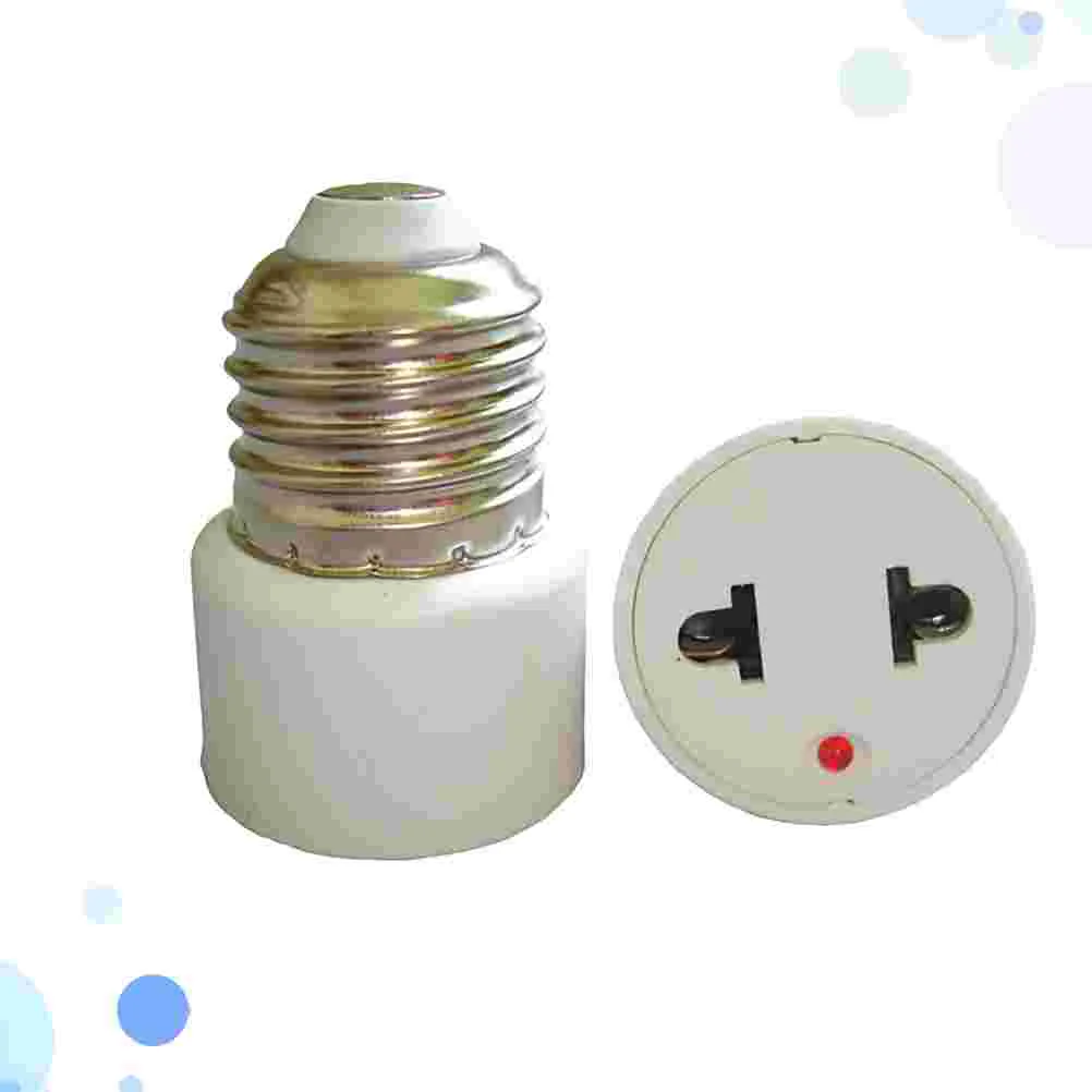 E27 Base Lamp Bulb Adapter to US Plug Ligth Socket Bulb Converter Hole Flat Adapter Travel universal multi function conversion socket world travel plug adapter