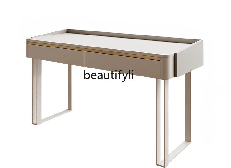 Stone Plate Desk Adult Home Use Study Computer Desk Office Study Table Girls Bedroom Dressing Table Integrated office furniture