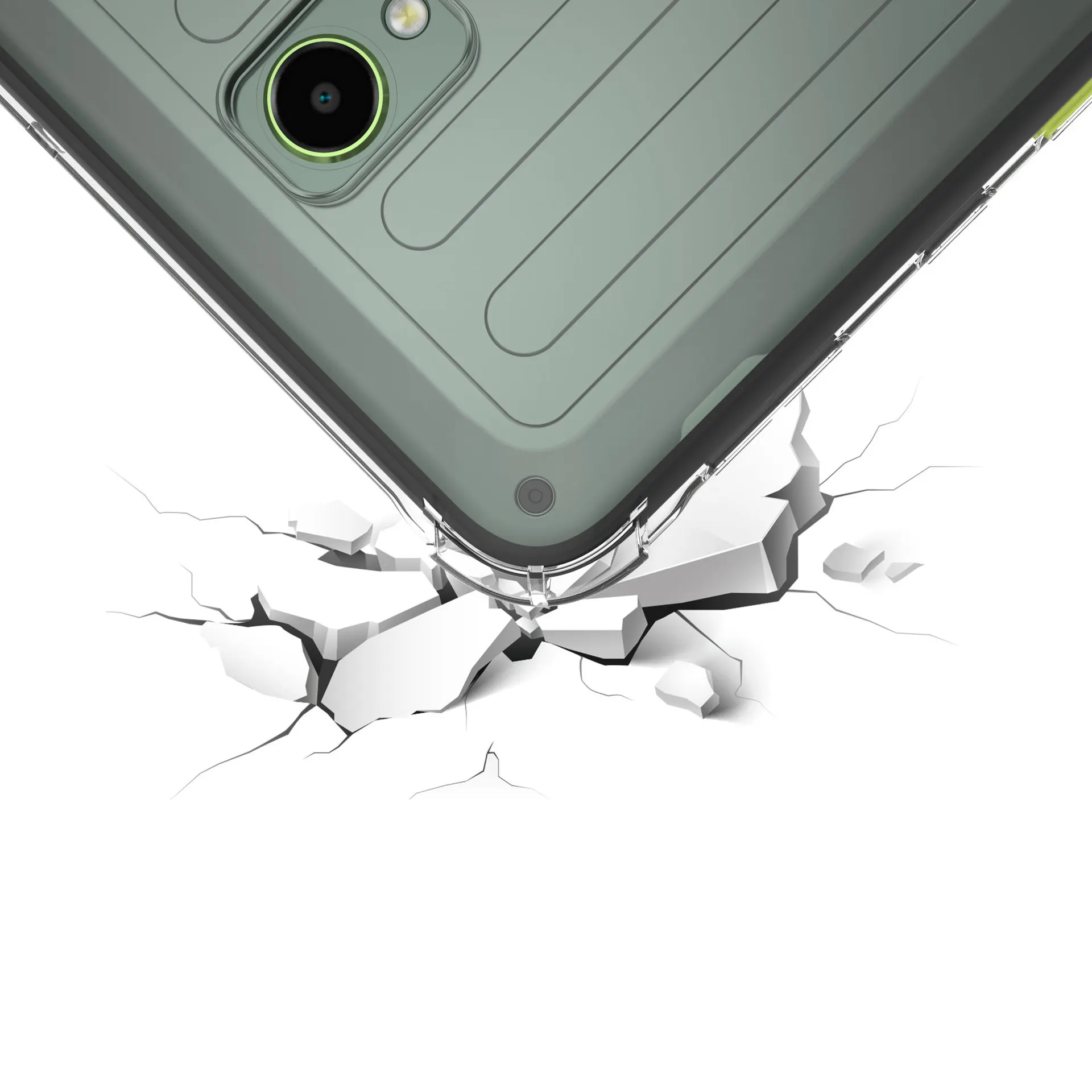 Clear Shockproof TPU Back Cover with Airbag Corners