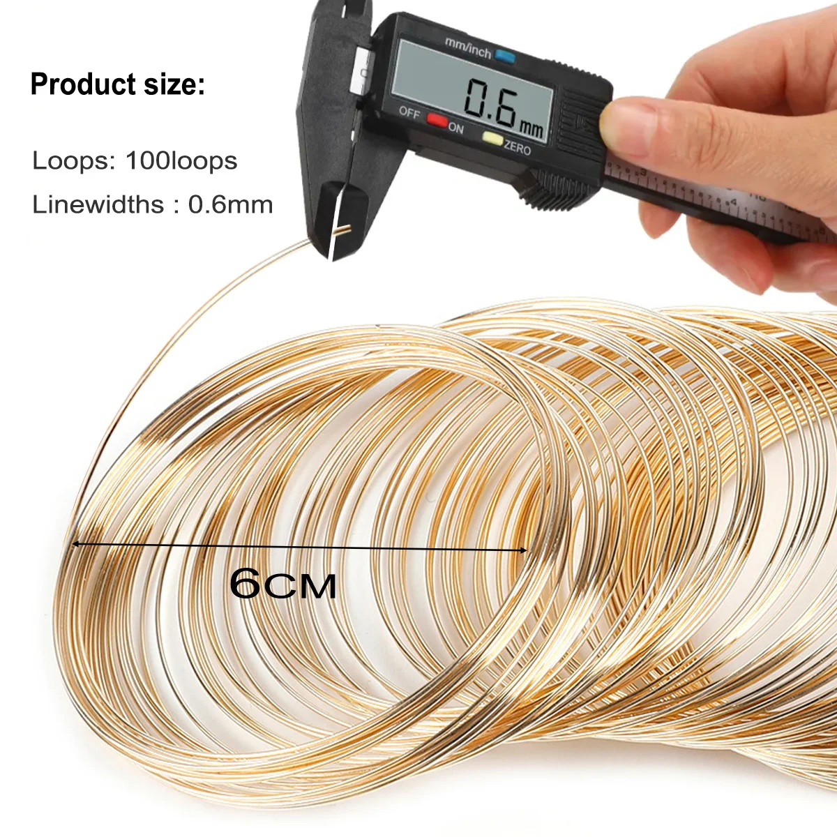Stainless Steel Memory Wire Coil for DIY Jewelry Making - Silver & Gold