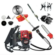 

GX35 Backpack 10 in 1 Brush cutter 4 stroke motor Petrol strimmer LAWN MOWER cultivator trimmer