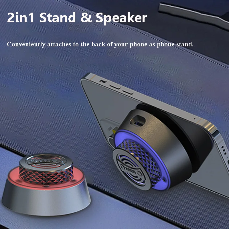 Mini Bluetooth Speaker Shower Subwoofer IP67 Waterproof Handsfree Call Loudspeaker With Suction Cup for Bathroom Pool Beach
