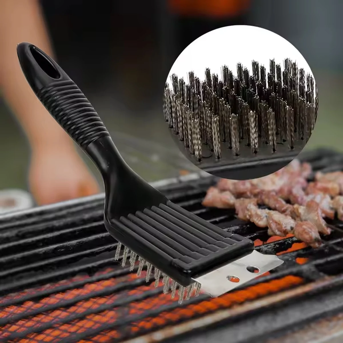 Barbecue Brush Multifunctional Cleaning Stainless Steel Wire Oven and Grill
